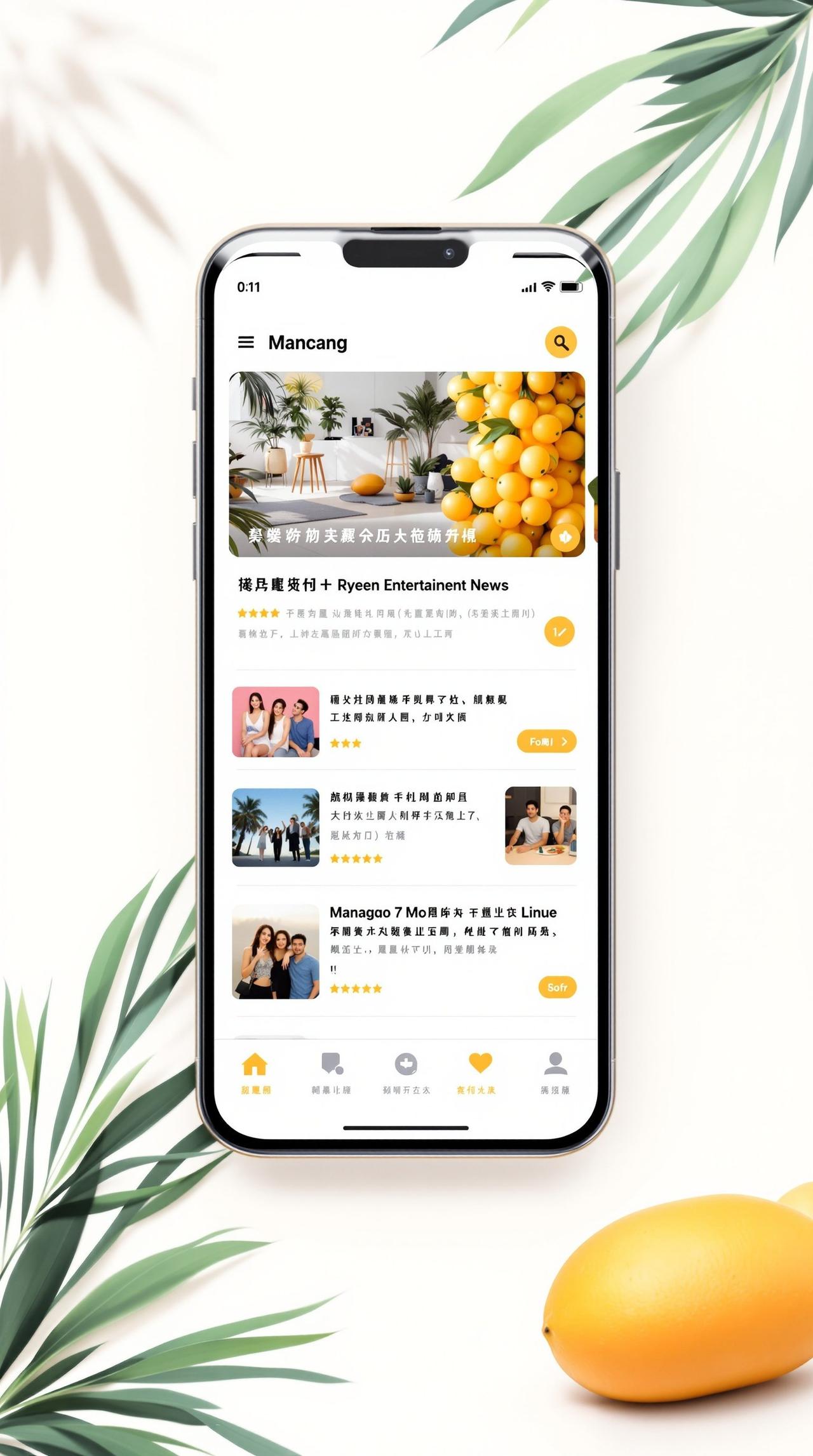 今日八卦APP界面预览